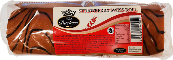 Duchess Strawberry Swiss Roll 300G