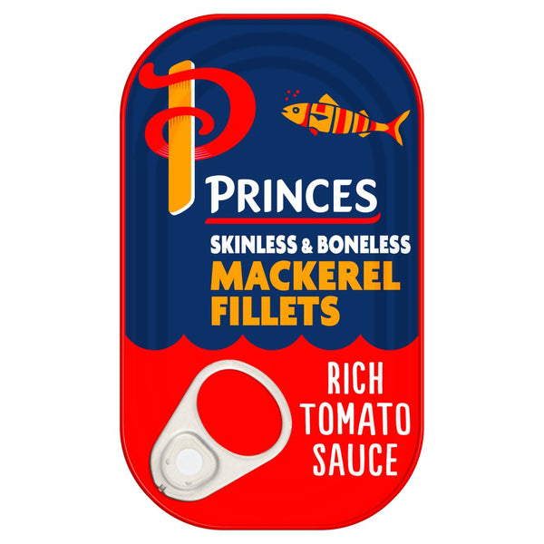 Princes Mackerel Fillets In Tomato Sauce Oil 125G