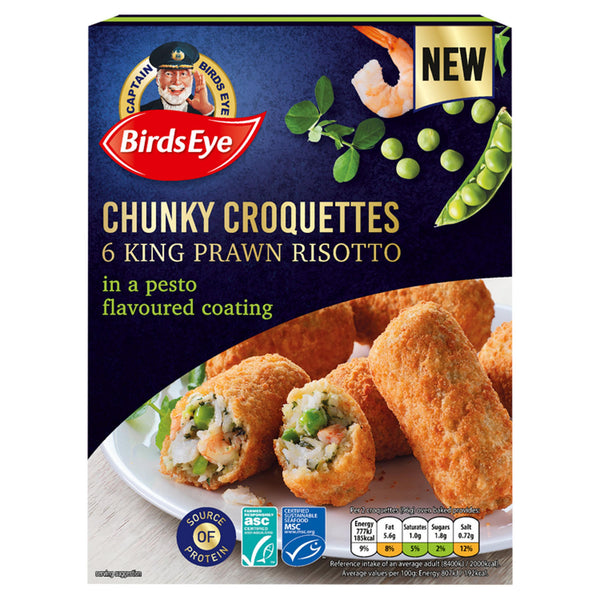 Birds Eye  Chunky Croquettes 6 King Prawn Risotto 288G