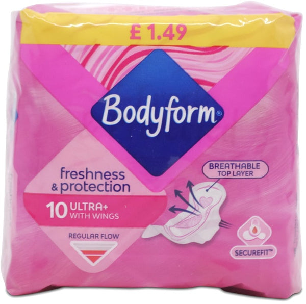 Bodyform Freshness and Protection 10 Pads