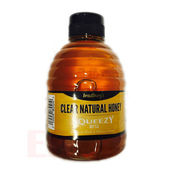 Bradburys Clear Natural Honey Squeezey Bottle 454G