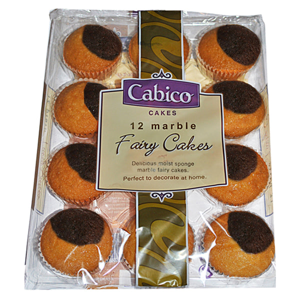 Cabico 12 marble fairy cakes 280g