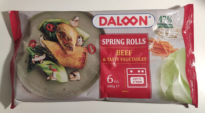 Daloon  Spring Rolls Beef & Tasty Vegetables 640G