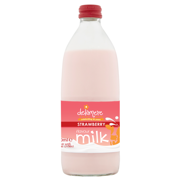 Delamere Strawberry Flavour Milk 500Ml