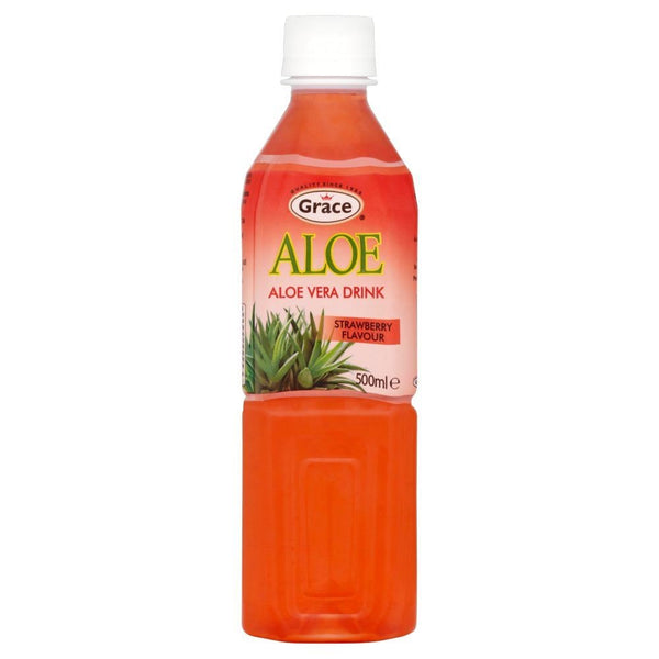 Grace Aloe Vera Drink Strawberry  500Ml