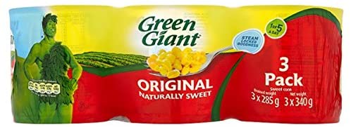 Green Giant Original Sweetcorn 3 Pack 3X340G