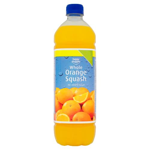 Happy Shopper Whole Orange Squash 1L