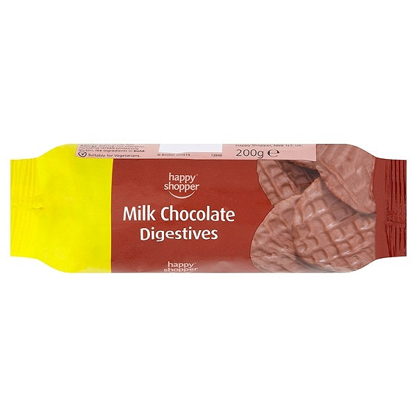 Happy shopper Milk chocolate digestives 200g