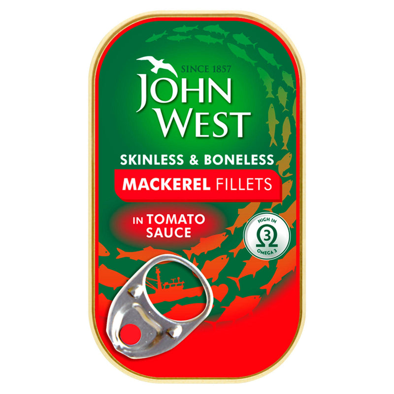 John West Mackerel Fillets In Tomato Sauce  125G