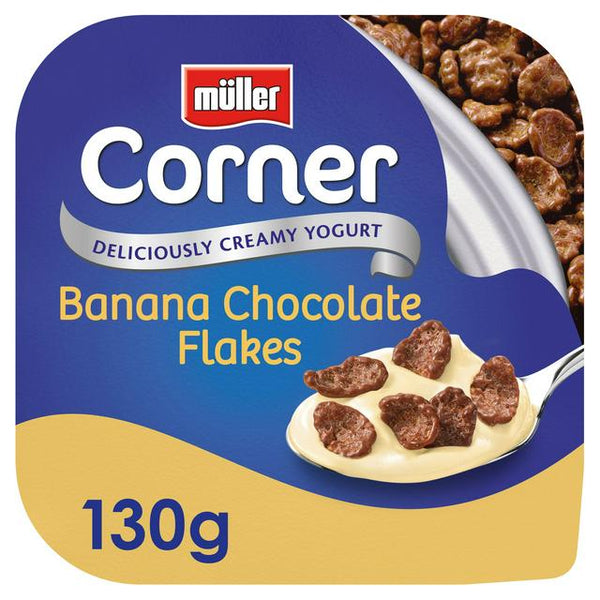 Muller Banana Chocolate Flakes Yoghurt  130G