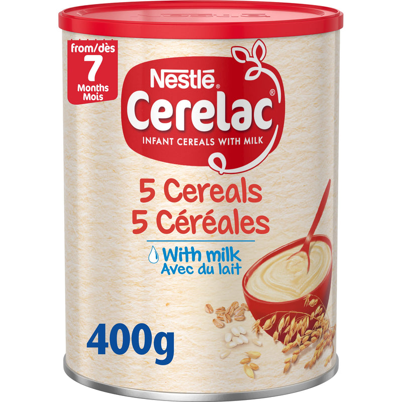 Nestle Cerelac Infant 5 Cereals With Milk - 7 Months 400G