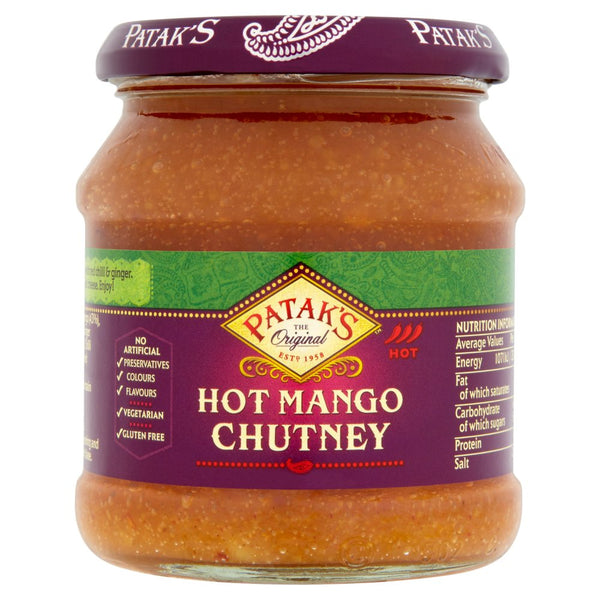 Pataks Hot Mango Chutney  340G