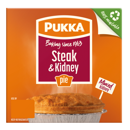 Pukka  Steak And Kidney Pies 400G