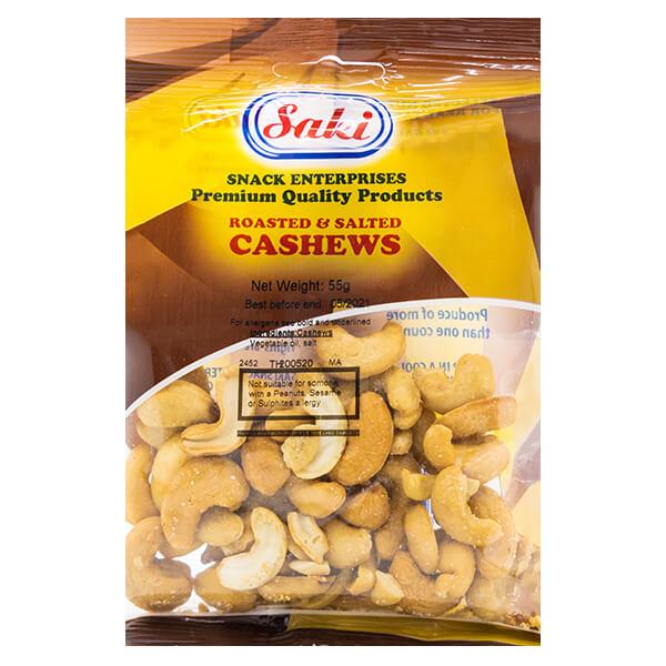 Saki Roasted And Salted Cashews 55G