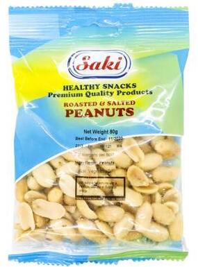 Saki Roasted And Salted Peanuts  80G