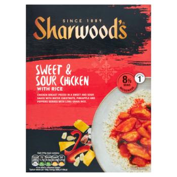 Sharwood’S Sweet And Sour Chicken With Rice 375G