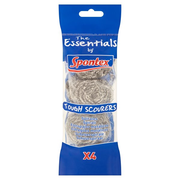 Spontex Tough Scourers 4 Pack