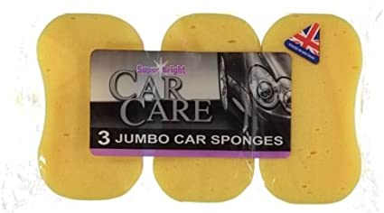 Super Bright Car Care Jumbo Sponge 1pk