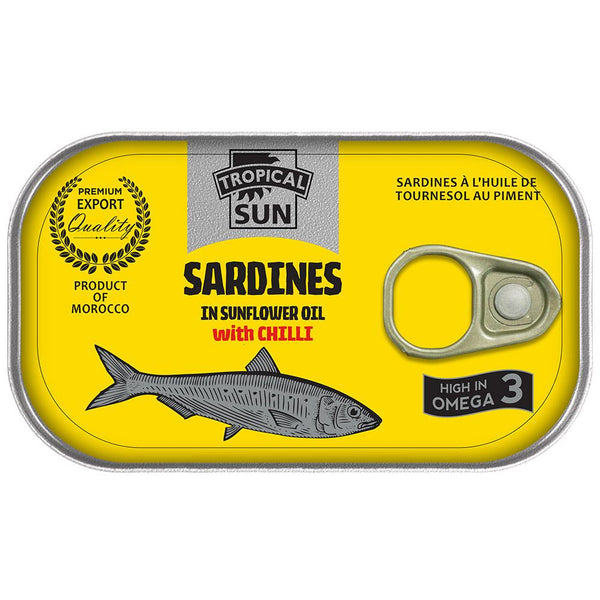 Tropical Sun Sardines In S/F Oil With Chilli 125G