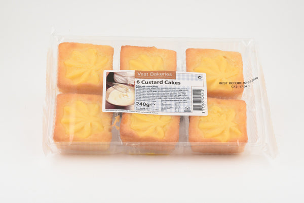 Vast Bakeries Custard Cakes 240G