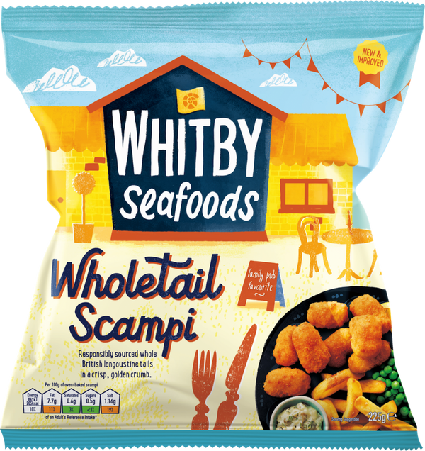 Whitby Seafoods Scampi 225G