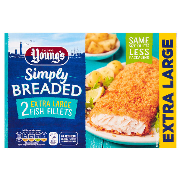 Youngs Simply Breaded Fish Fillets 300G