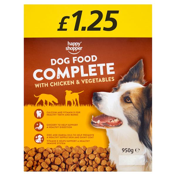 happy shopper dog food complete 950g